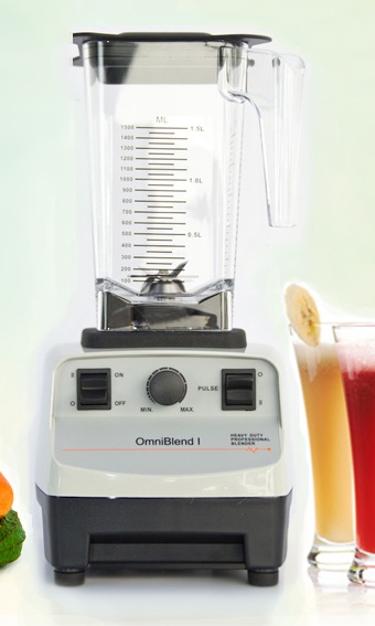 OmniBlend I blender with fresh fruit